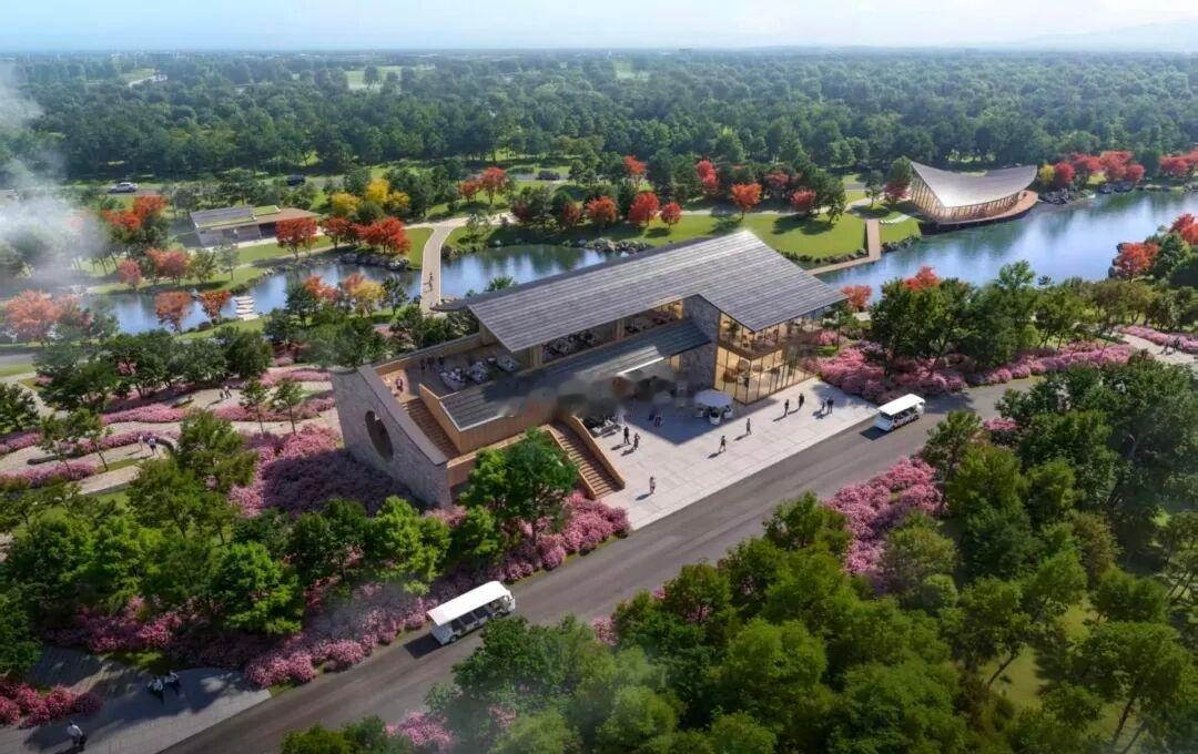 福州三江口植物园项目二期建设全面提速！首栋建筑场馆迎来封顶