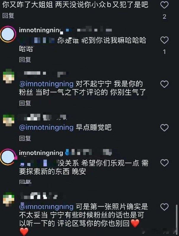 宁艺卓回怼粉丝说这些话的这真的是粉丝吗 