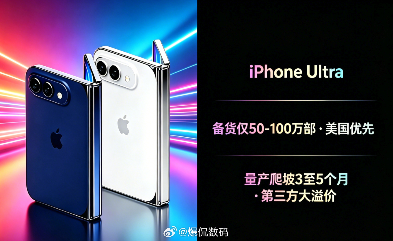 iPhoneUltra备货量备货不多、美国优先、产能爬坡。不过我并不建议各位做黄