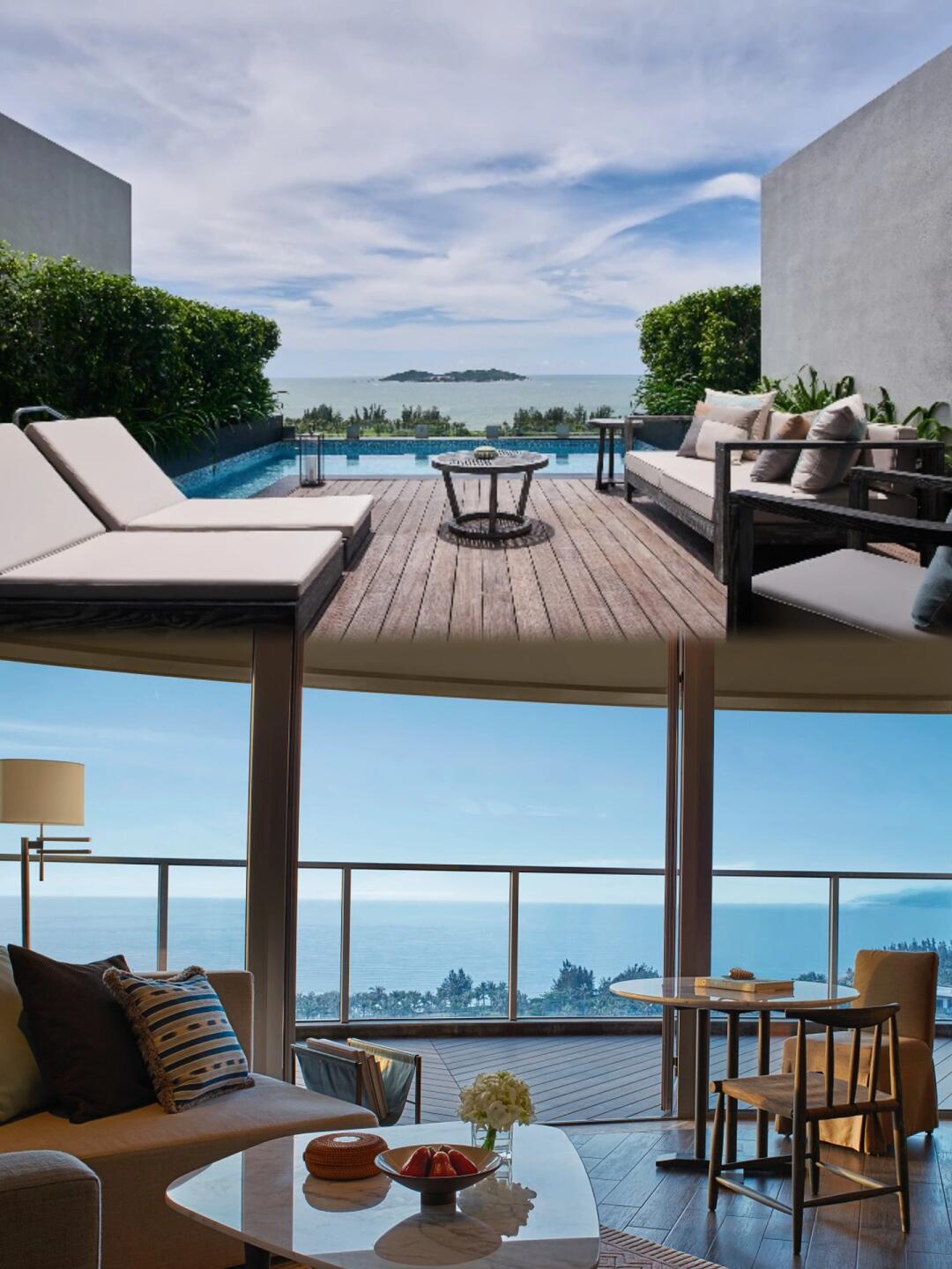 绝绝子‼️躺在床上就能看到三亚的海！