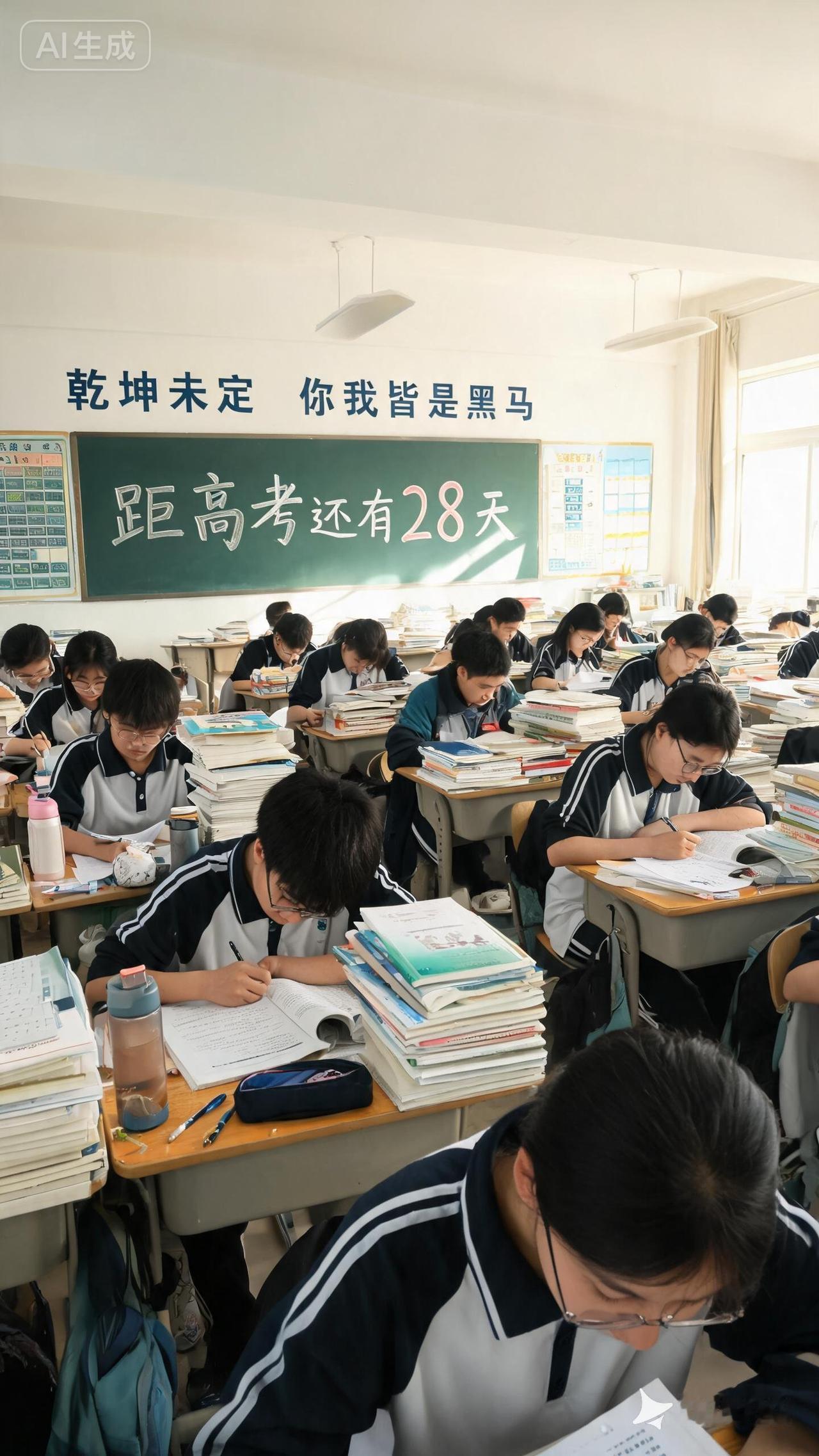 今天姑娘周测，中午进门就说啥都不会，饭也不吃，说吃不下去，告诉我下午不去考了。我