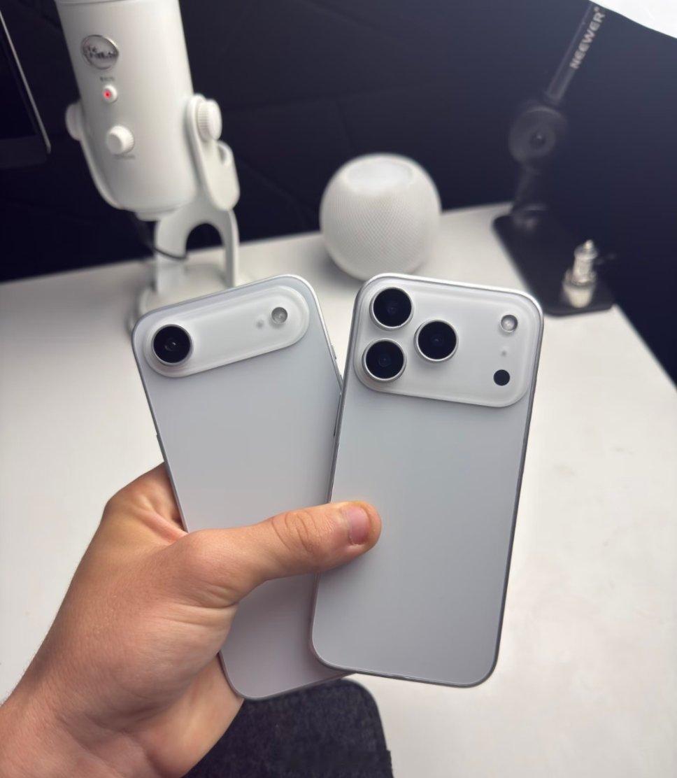 iPhone17全系价格曝光iPhone17 air & pro真机偷跑消费电子
