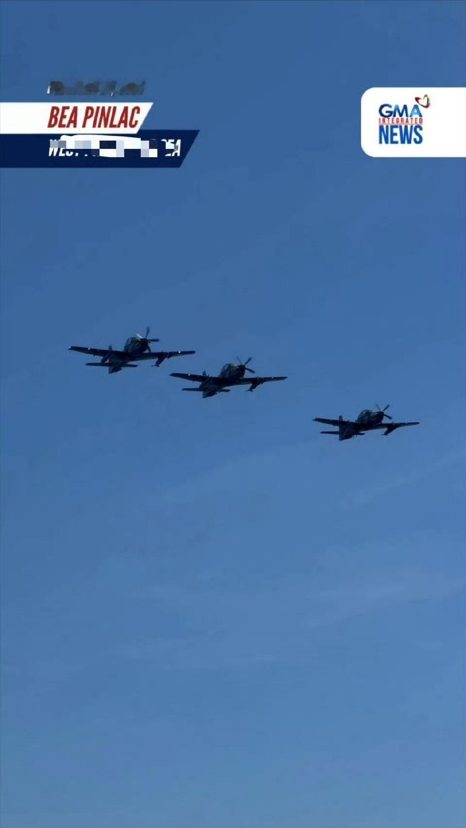 美日菲继续环黄岩岛军演菲律宾GMA报道，2月23号～27号，美日菲联合在南海和巴