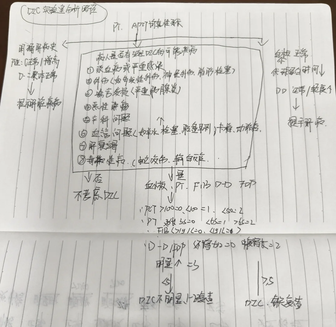 DIC弥散性血管内凝血分析路径