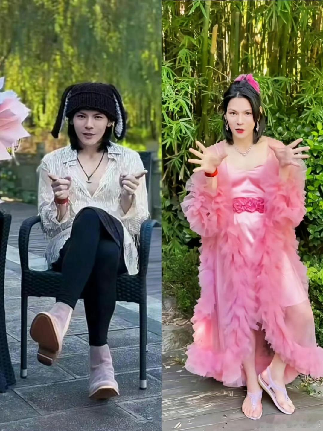 陈志朋女装合同续给向佐了 向佐这两张照片跟张予曦真的很像！[允悲][允悲] 