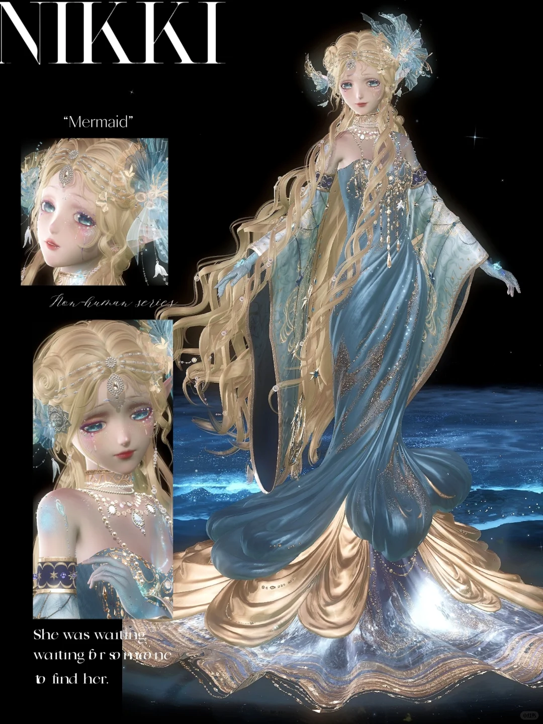 她静静地伫立，宛若神明