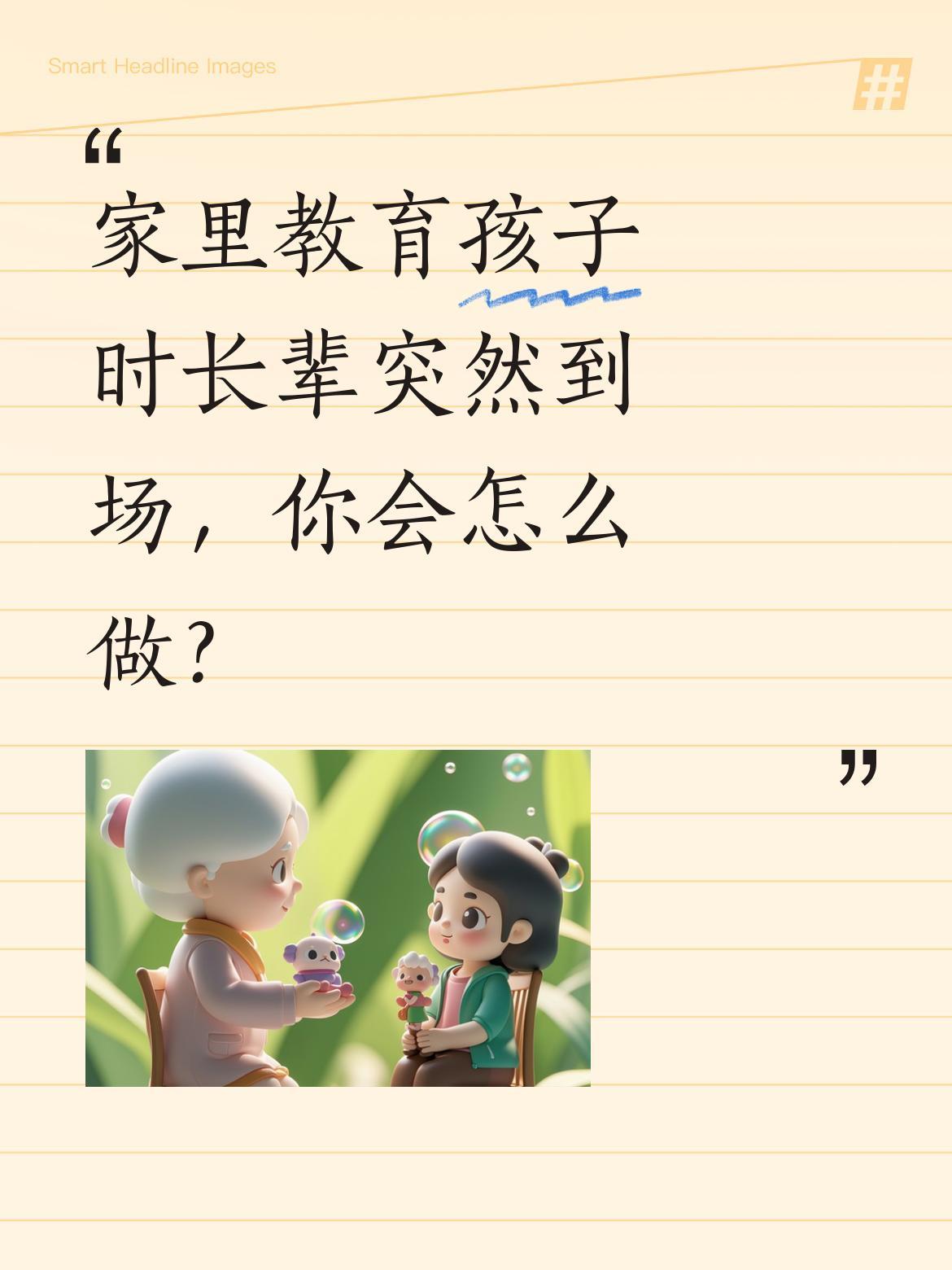 家里教育孩子时长辈突然到场，你会怎么做？
妈妈正在教训女儿，没想到外婆突然来了。