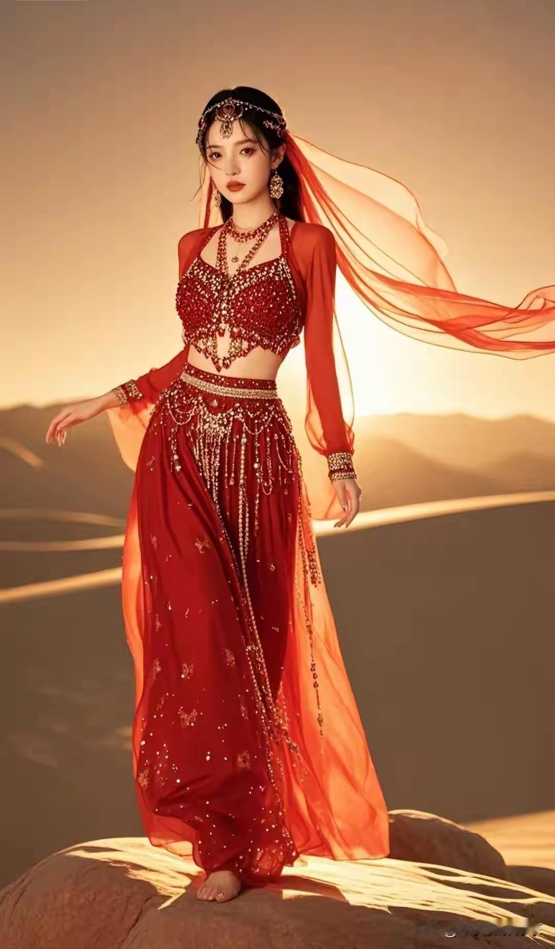 红装素裹，尽显妖娆之姿。背景摄影写真登场！红装美韵 秋日红装照 红装赏雪 红装谁