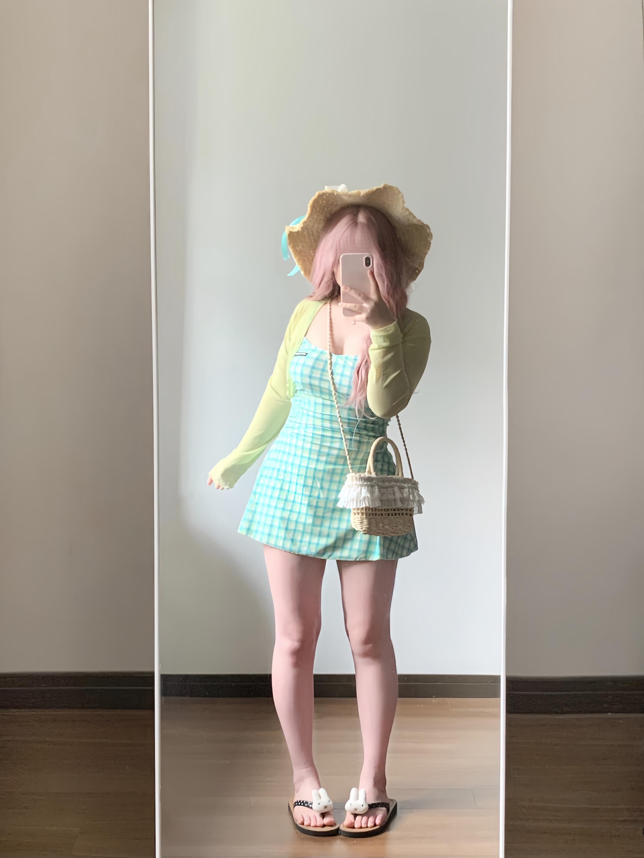 保守又可爱的泳衣！