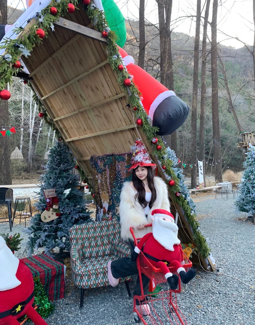 北京怀柔｜仙乡溪流咖啡厅☕️圣诞装饰🎄