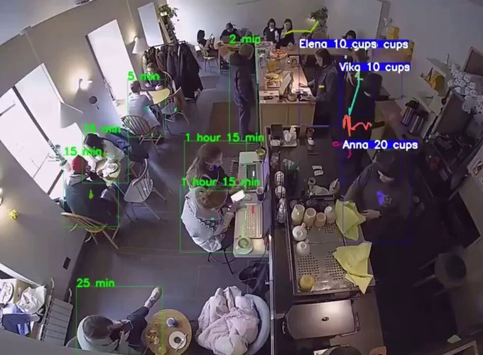 未来有些工作恐怕活在AI监视下！¹ 这些咖啡店的AI摄像头记录每个员工做了几杯咖