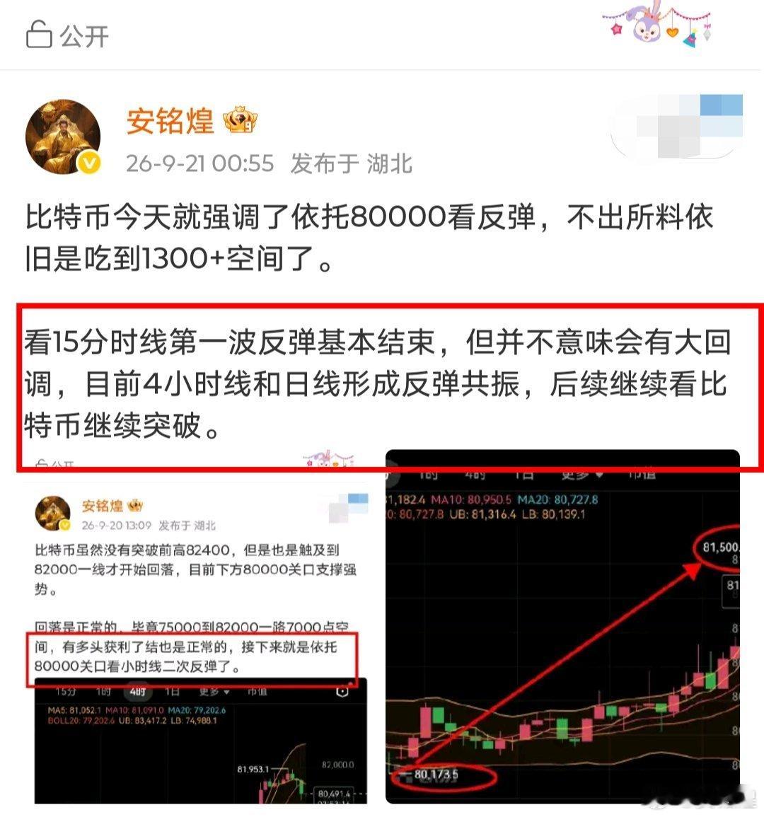 比特币这次我们在80000附近坚定看哆，没有再说空的思路，技术面4小时线和日线共