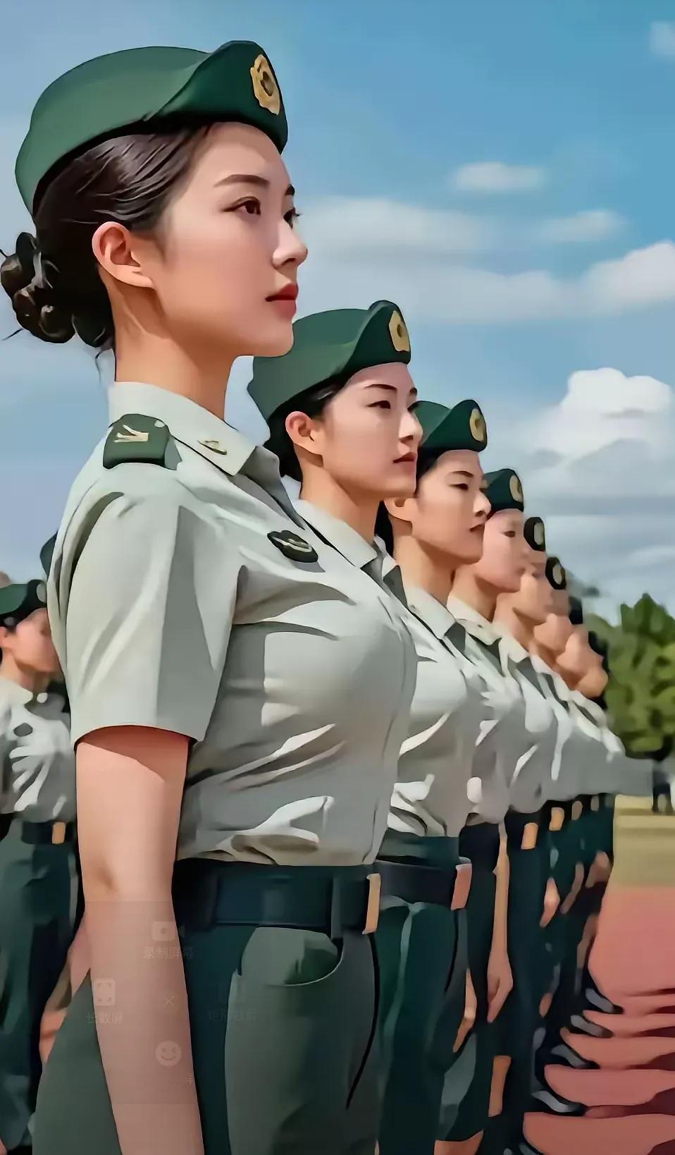 蓝天白云还有她们 …真的很漂亮！