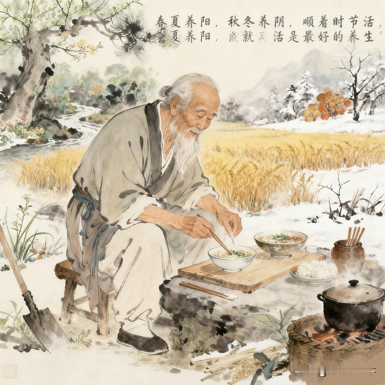 藏在《黄帝内经》里的12句养生真言，读懂胜吃百副补药

1. 上古之人度百岁，只