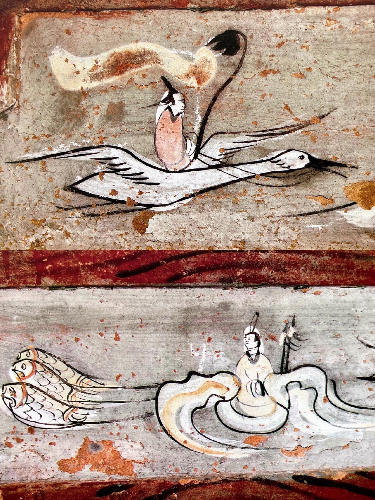 这画风真的好灵动飘逸，简单几笔就勾勒出御风疾驰的动感画面。早安