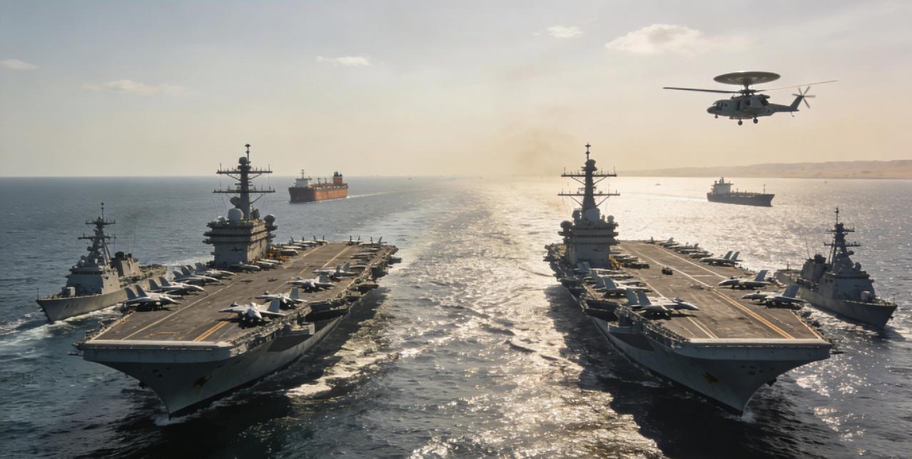 美军双航母就位 特朗普会提前动手吗
 

 
✨ 核心提要： 美军双航母在中东就