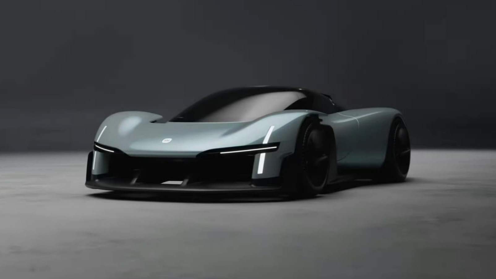 这张真的帅飞了！十字灯+小米logo放在这样一台车上，梦幻的有点不真实小米超跑亮