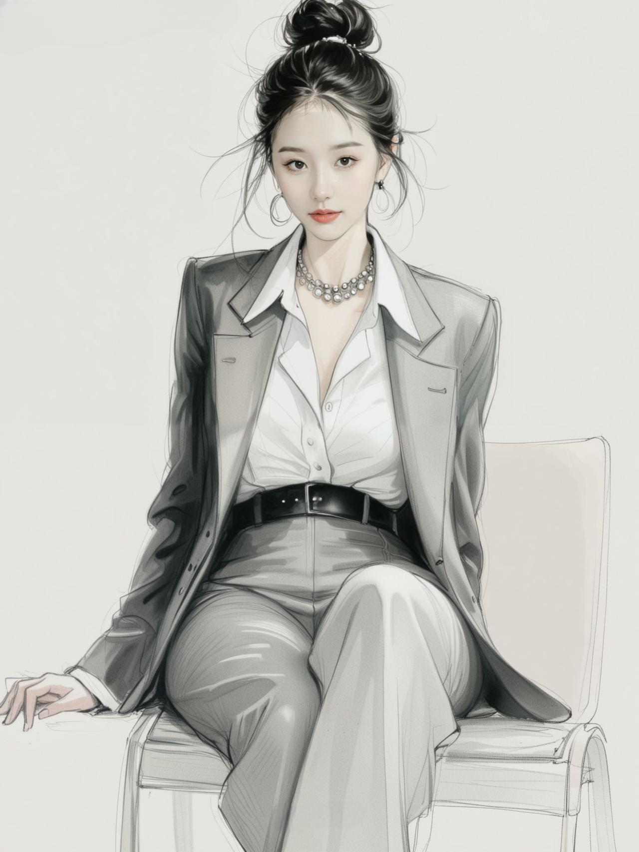 优雅职场风，黑白灰穿搭，自信满满！