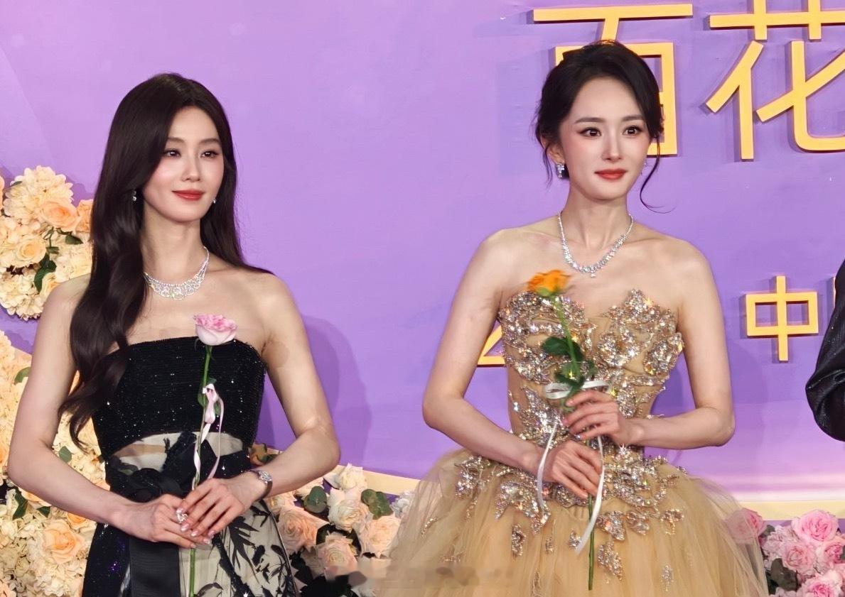 杨幂、刘诗诗罕见同框！杨幂刘诗诗一起走红毯