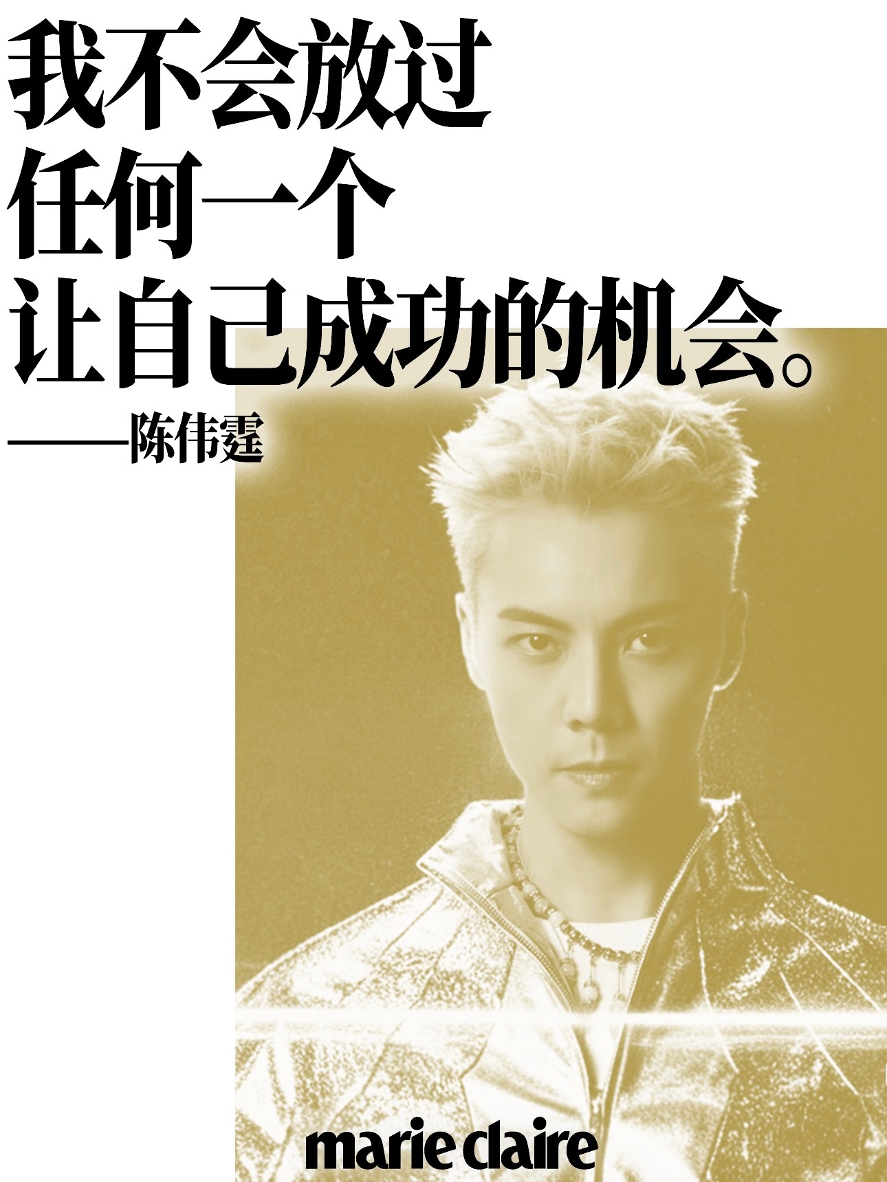 陈伟霆九门. 陈伟霆张启山 拿到这个奖，无论影视，还是音乐上面，我都会继续努力。