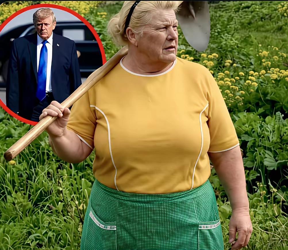 扛起锄头的老妇，远比她那个异国他乡的金毛哥哥可爱得多！