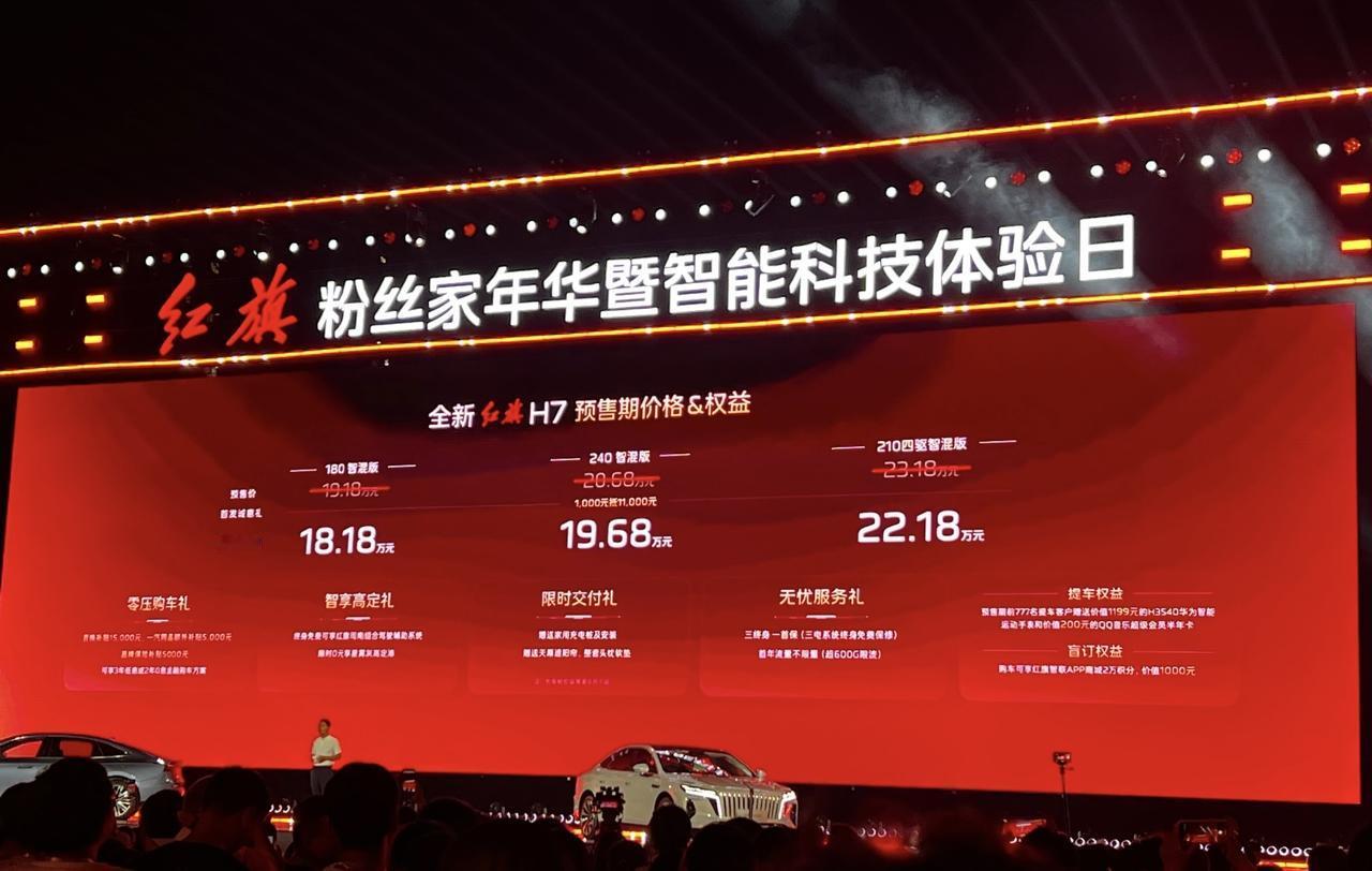 18.18万起！全新红旗H7三个版本怎么选？

前几天，全新红旗H7正式开启预售