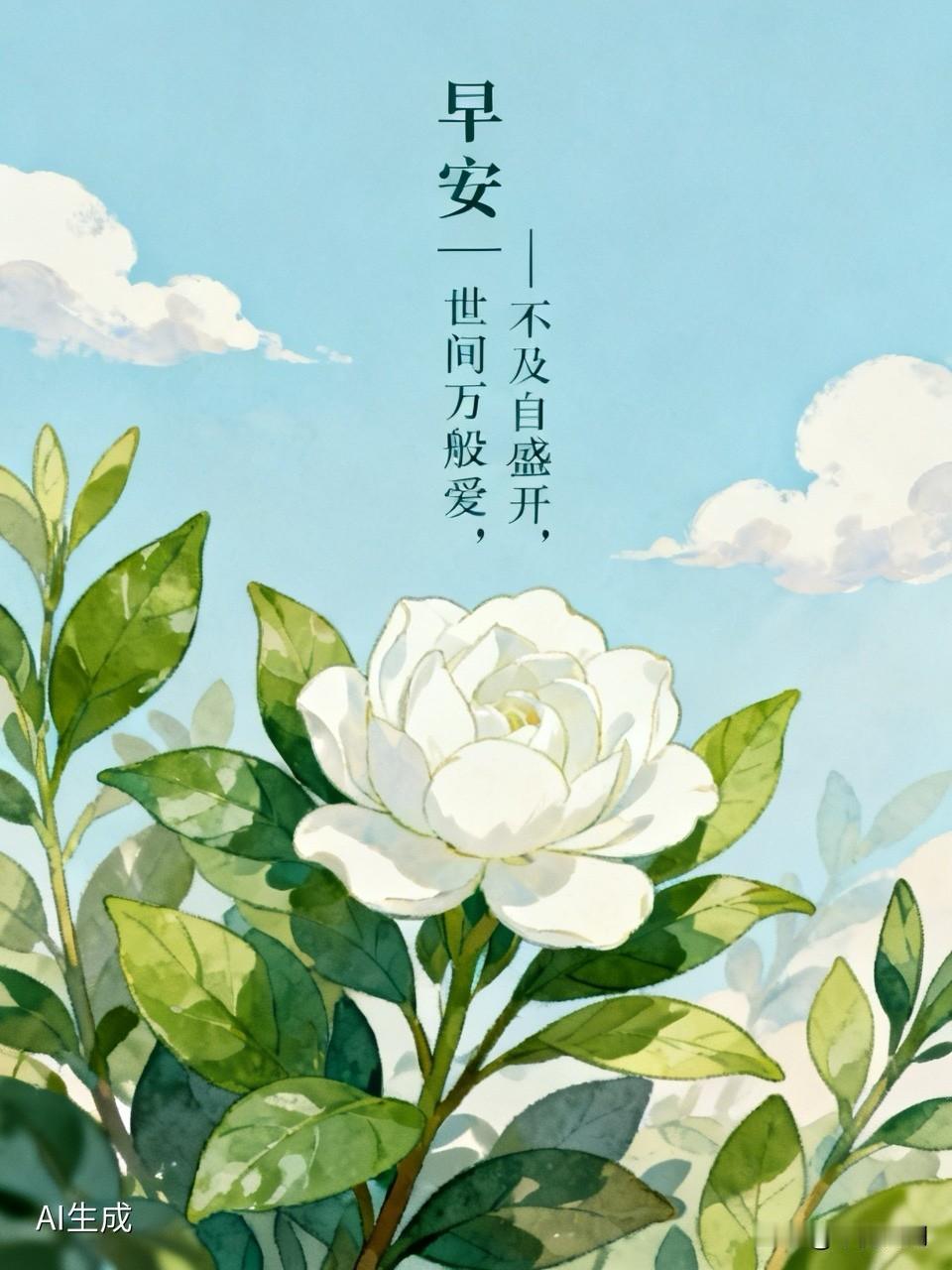 早安｜世间万般爱，不及自盛开

日子缓缓流淌，慢慢才懂，人生最踏实的救赎，从不是
