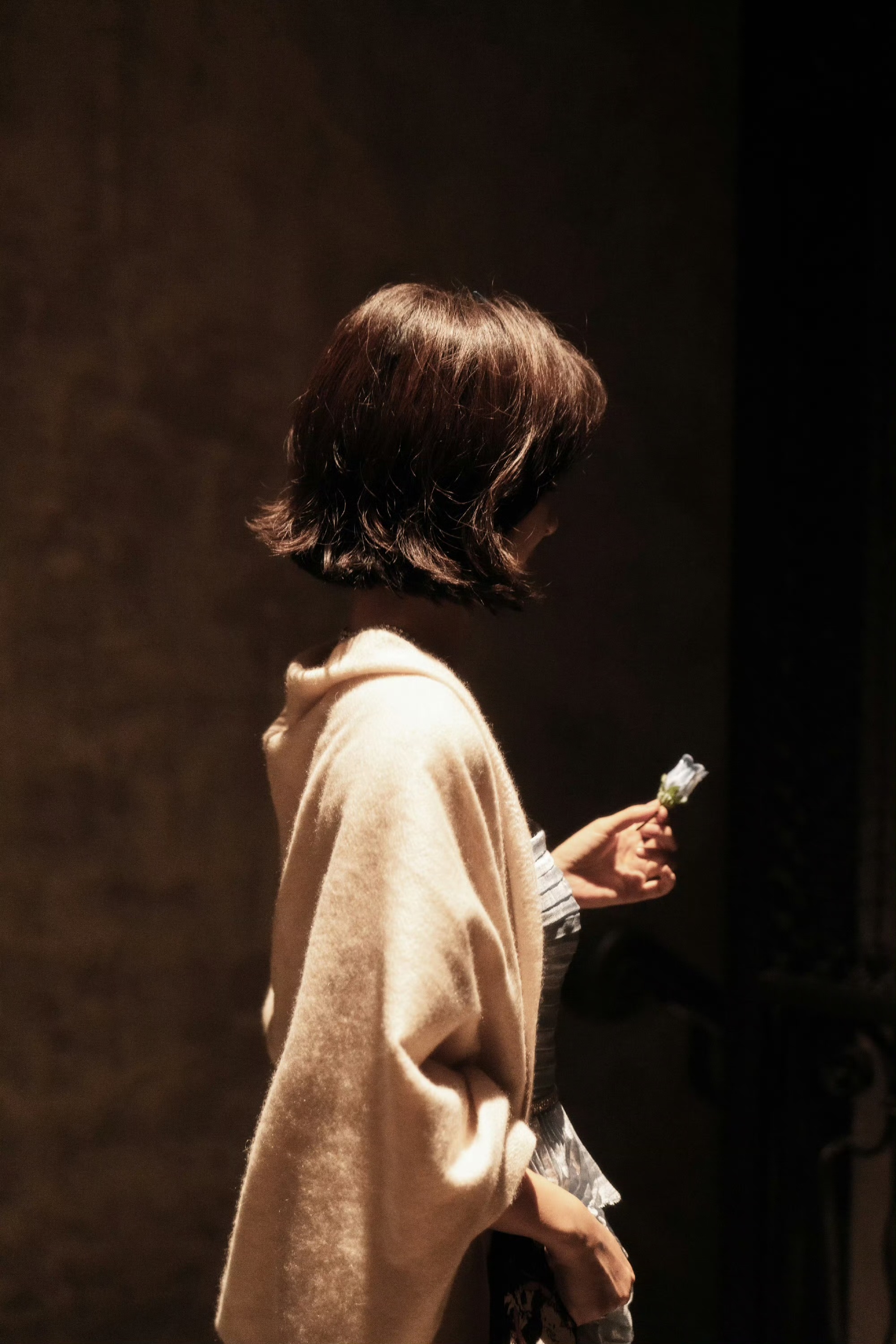 #赵丽颖好薄一人##赵丽颖清薄感# 赵丽颖好薄一人呀，这短发侧颜照，谁懂啊丽颖妥