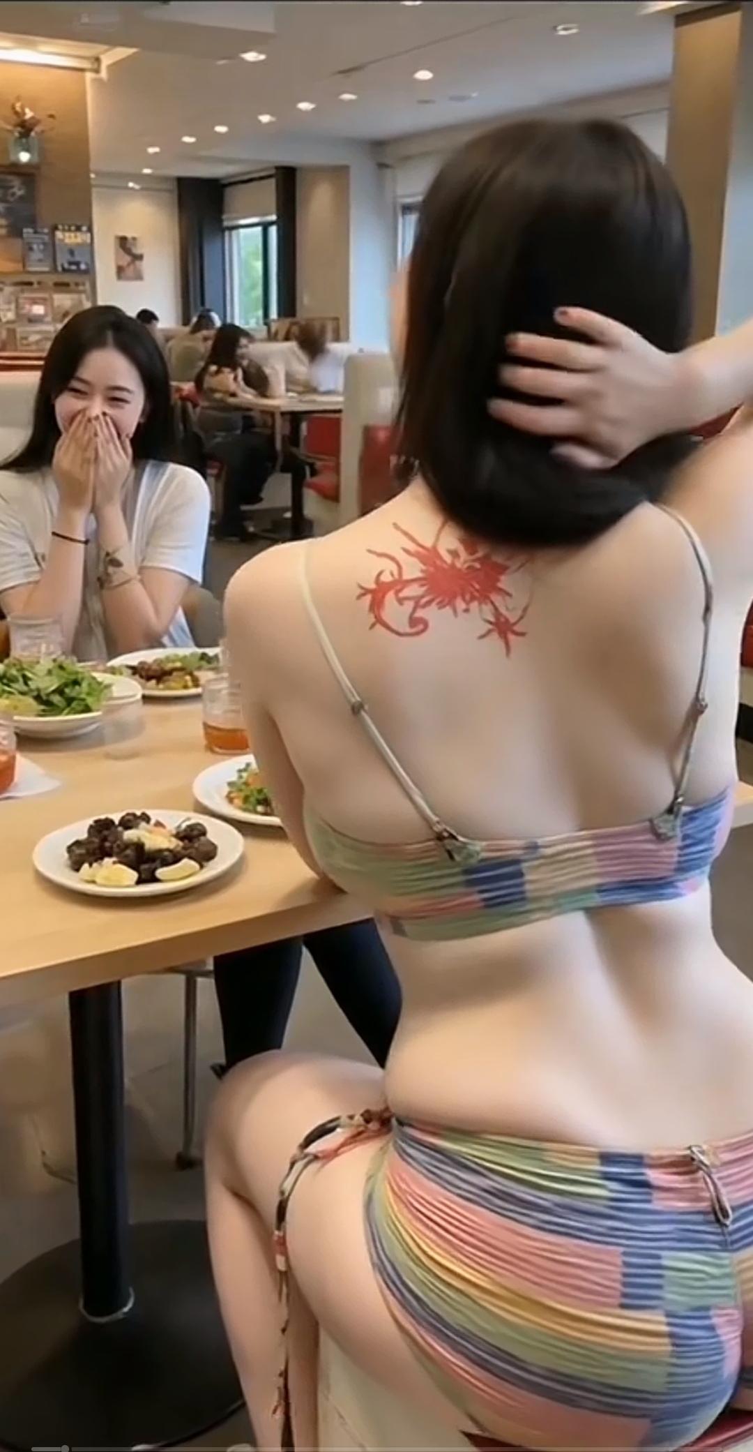 隔壁桌吃饭的美女，想去要个微信，不知道会给不……