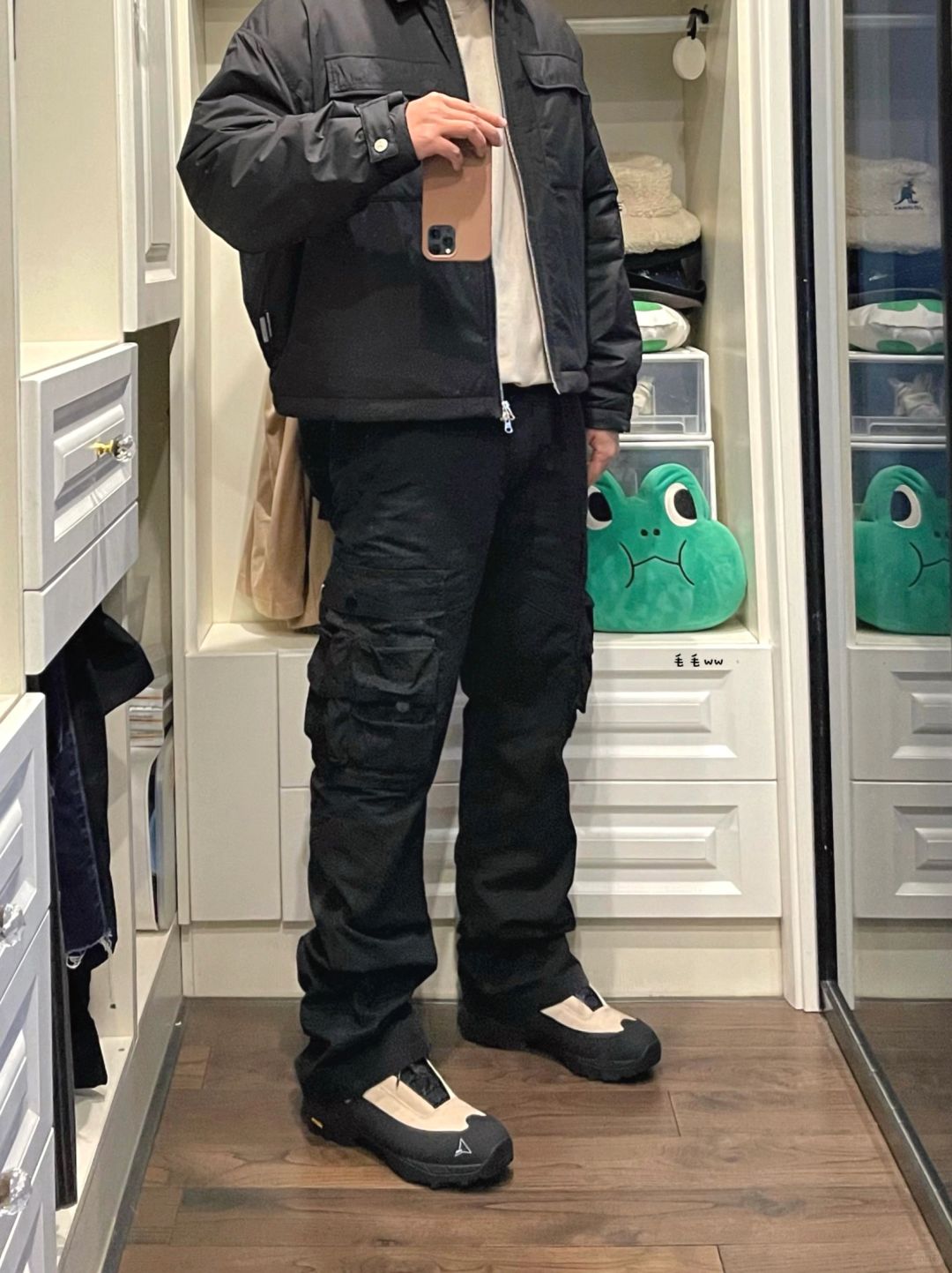 All Black｜工装裤穿搭