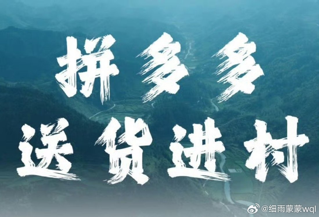 拼多多免费送货进村  以前总担心给农村老家的爸妈买东西太麻烦，要么快递只到镇上得