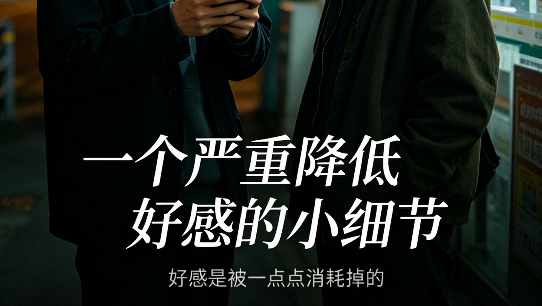一个严重降低好感的小细节不知道大家有没有发现，毁掉第一印象的，往往不是什么大矛盾