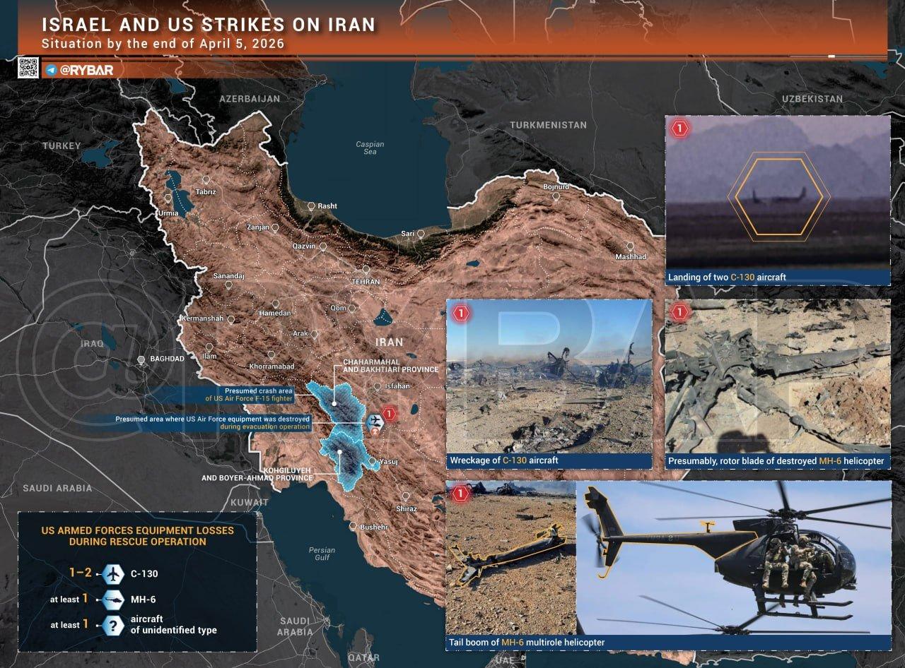 伊朗媒体总结了，美军F-15战斗机飞行员搜救行动的损失情况：2架MC-130运输