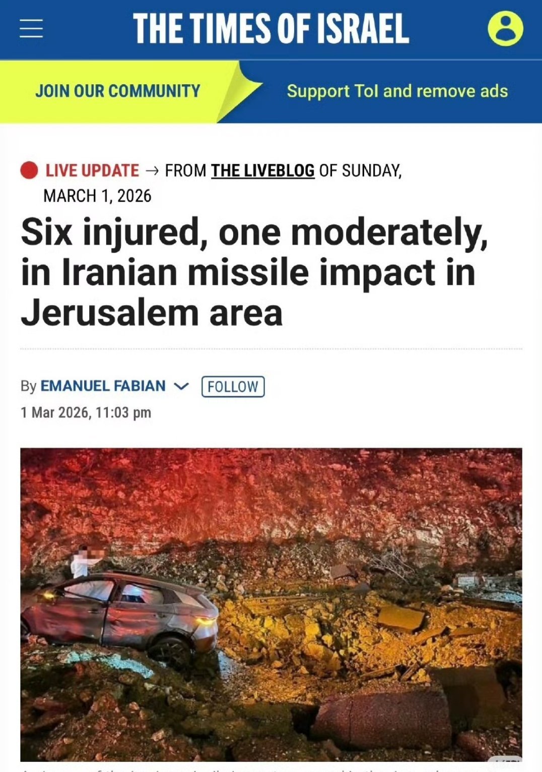 我勒个豆，刚开始我还纳闷，这是谁家的车，贴身挨了一枚导弹，竟然没有把它炸碎，没想