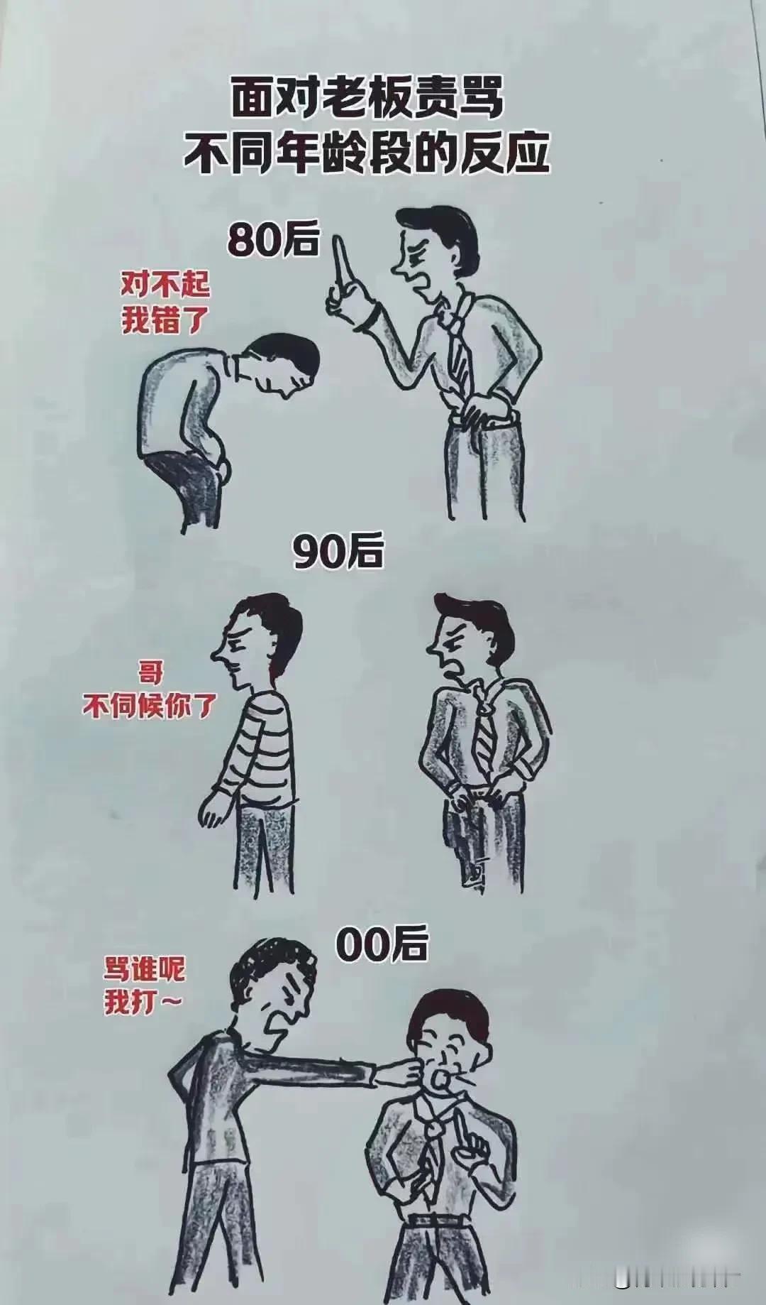 近来发现，零零后并不能整顿职场！面对领导的威压，他们只会选择顺从，最多在心里骂几