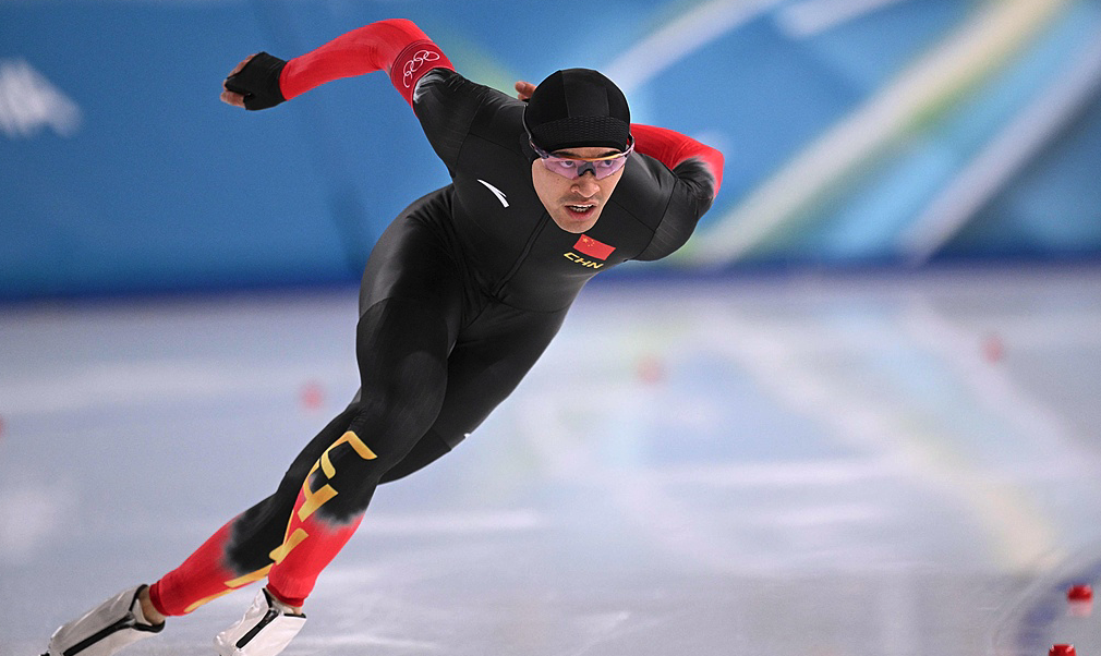 速度滑冰男子1000米决赛：宁忠岩铜牌，斯托茨破纪录夺冠