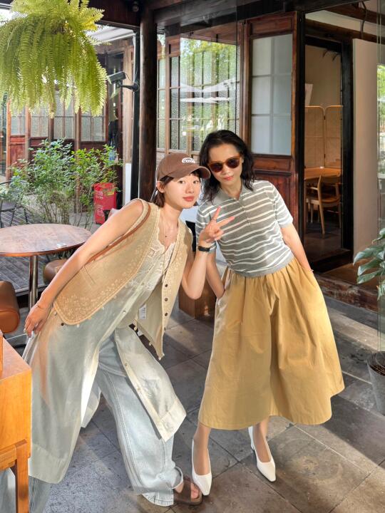 文案很短、我和妈妈👩～