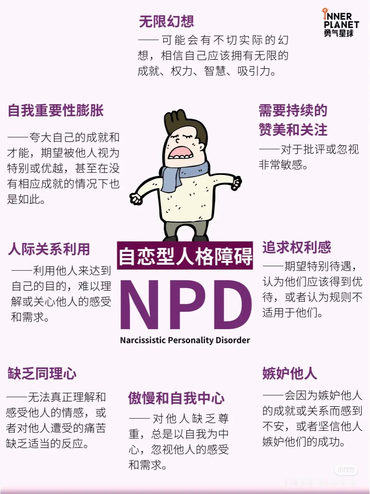 你身边有NPD人格障碍吗？

NPD人格障碍在精神疾病中，又被称为是自恋型人格障