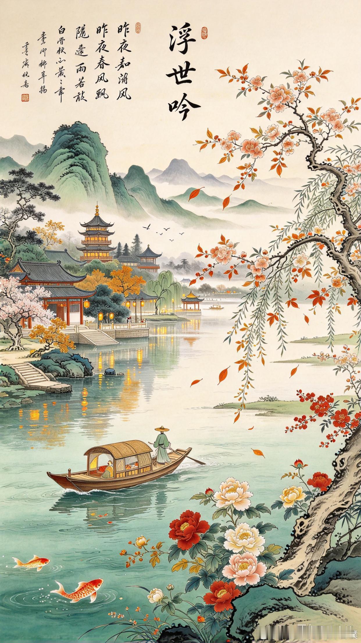 千古奇文《浮世吟》，短短112字写透世事无常：荣华原是台上戏，悲欢尽是水中沤￼人