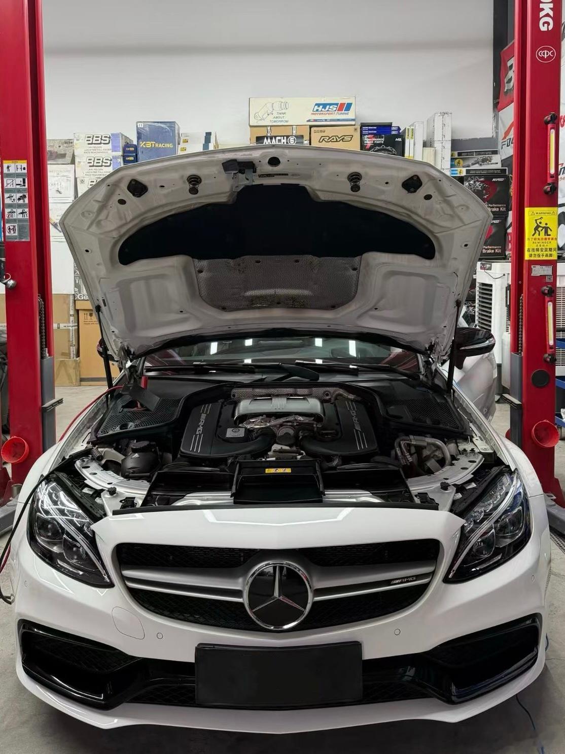 W205 奔驰C63AMG 4.0T CSK不亮灯头段200目 还原v8声线，无