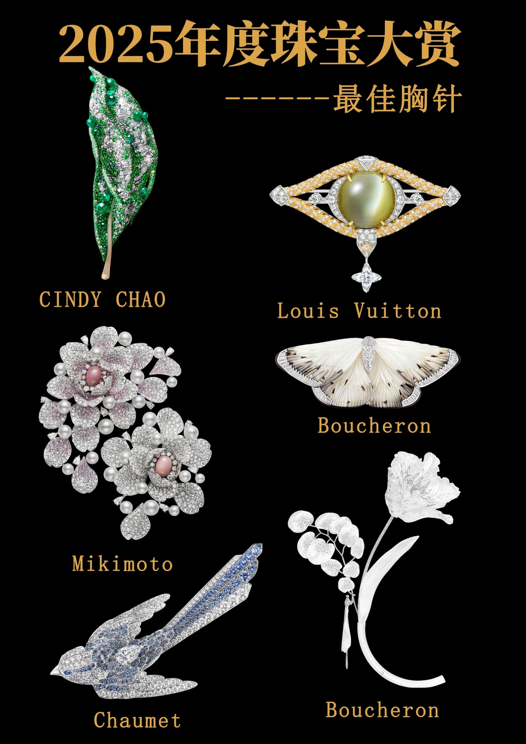 盘点2025年度珠宝大赏——胸针