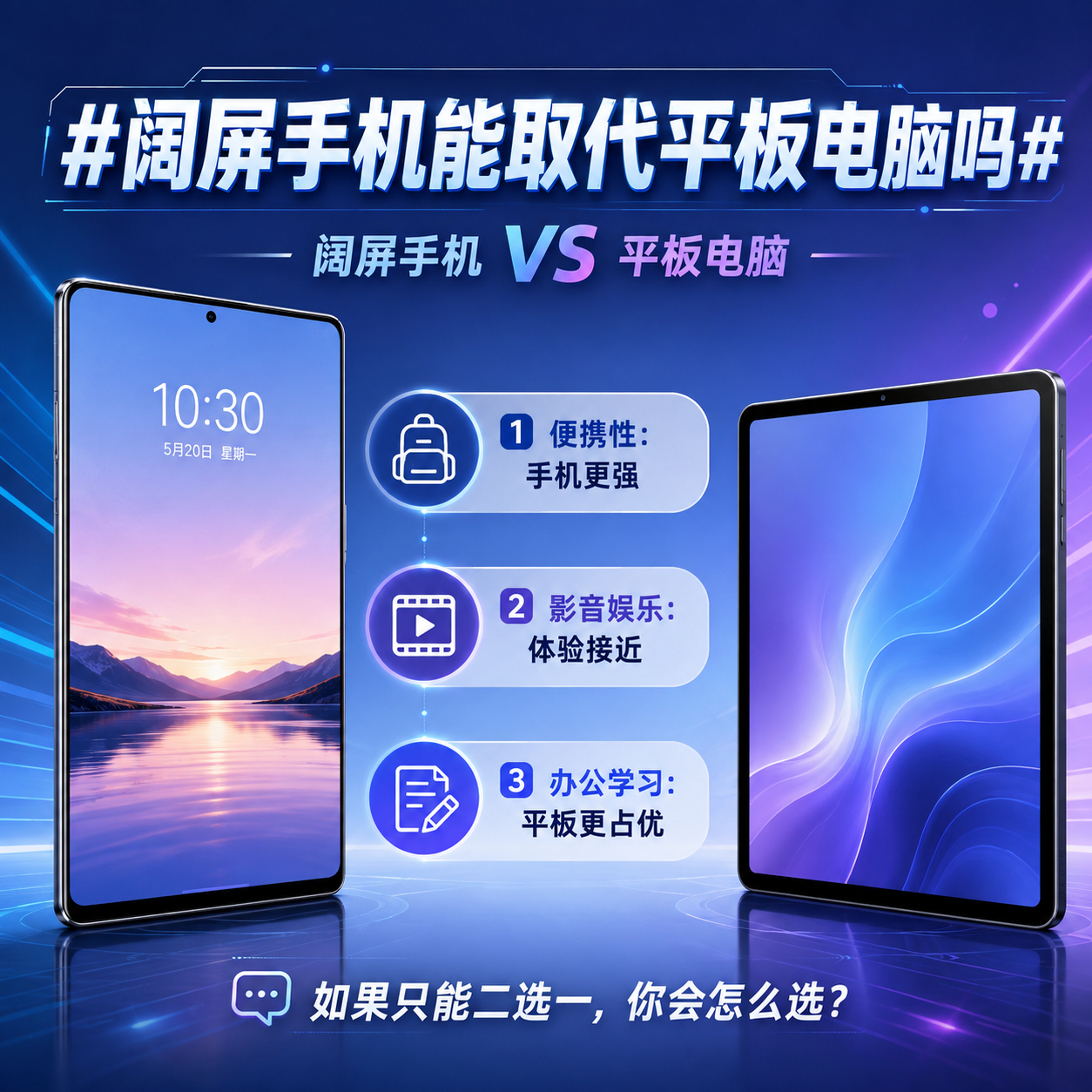 阔屏手机能取代平板电脑吗我觉得阔屏手机确实正在吃掉一部分小尺寸平板的使用场景。屏