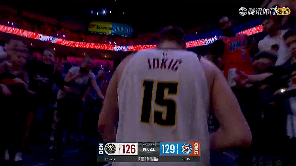 会结束的，继续共勉吧。多尔特还是对约基奇下手了 掘金VS雷霆