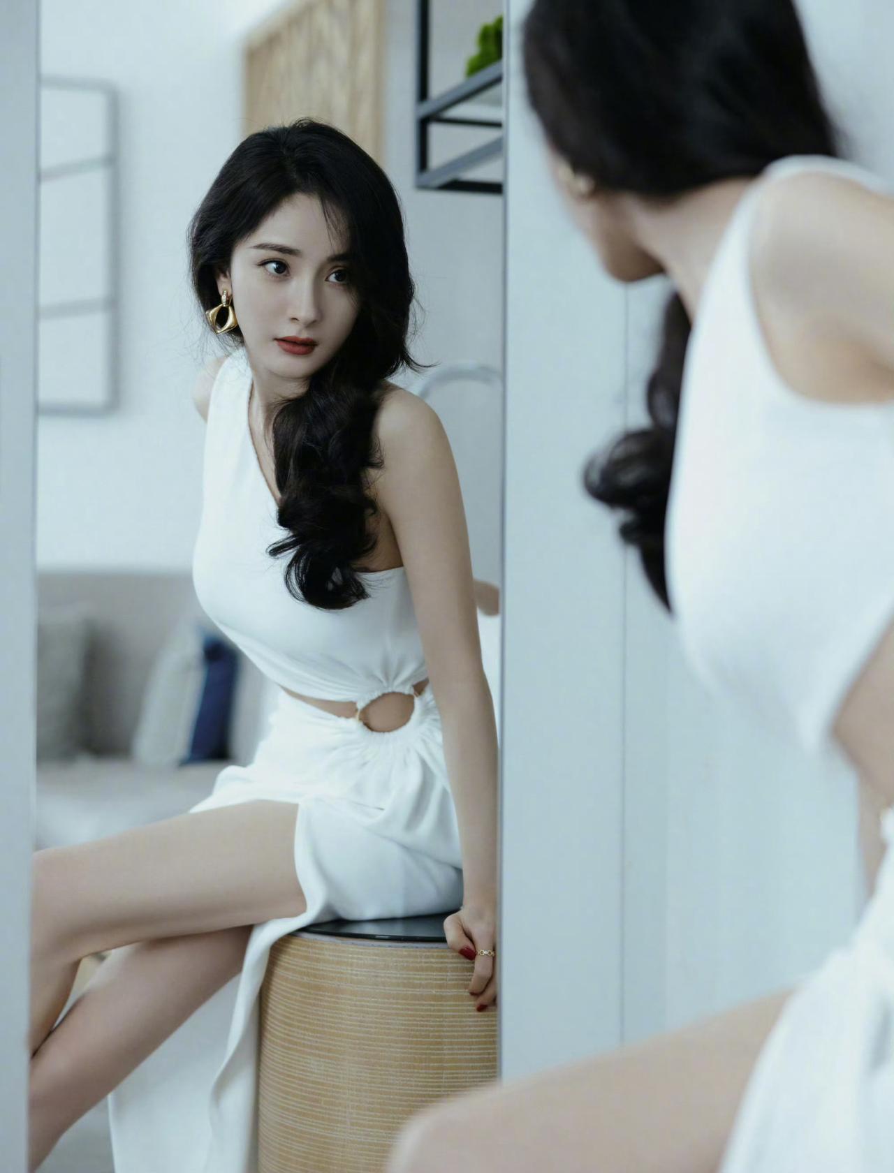 镜子里的杨幂 高颜值明星美女