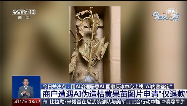 有图有真相，这句话正在被AI改写。河北种植户张先生，卖出12单无花果苗，就收到一