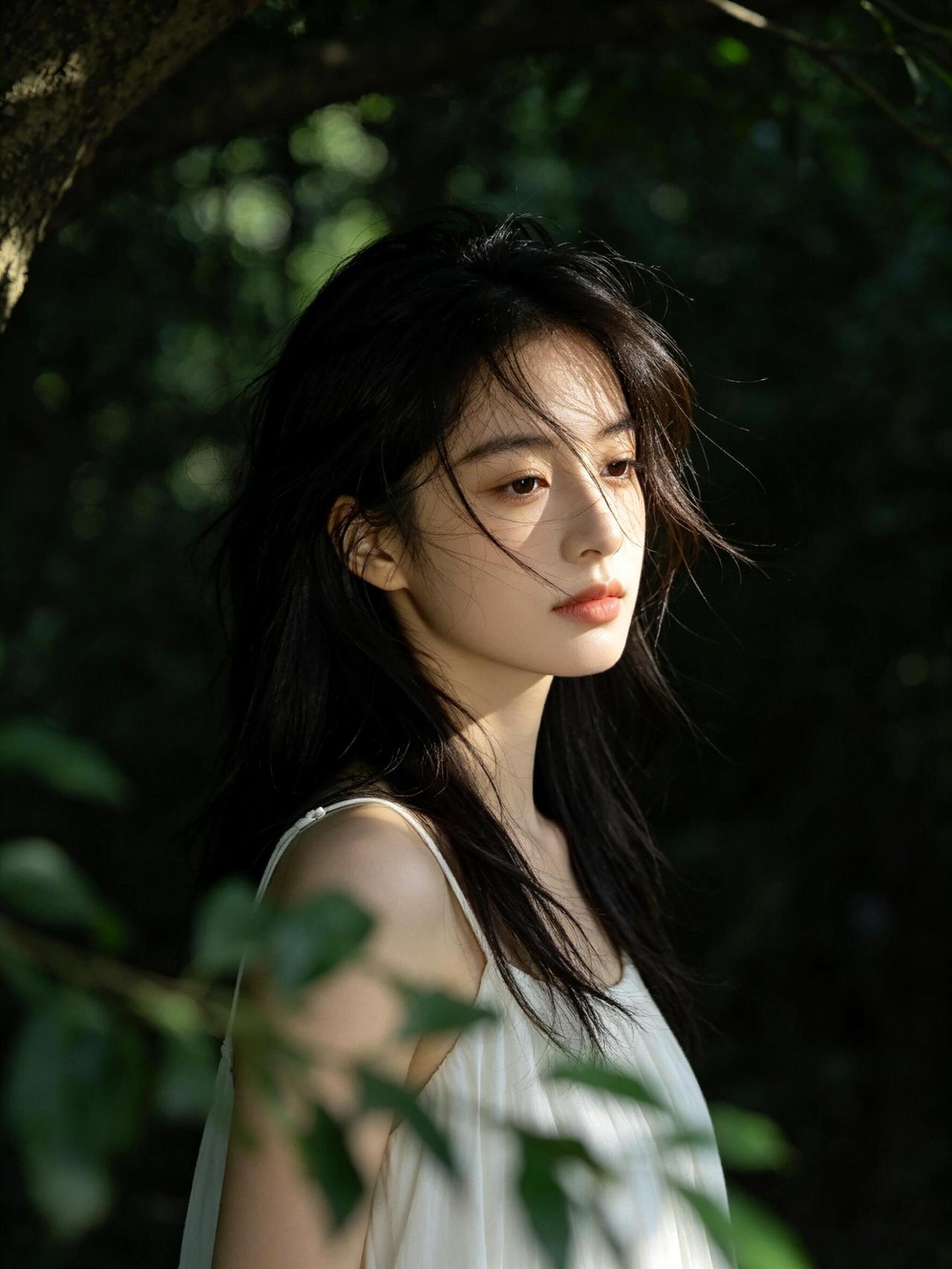 来看一下这组暗调人像作品，从前期构思到后期落地，形成了一个严密的逻辑闭环。画面的