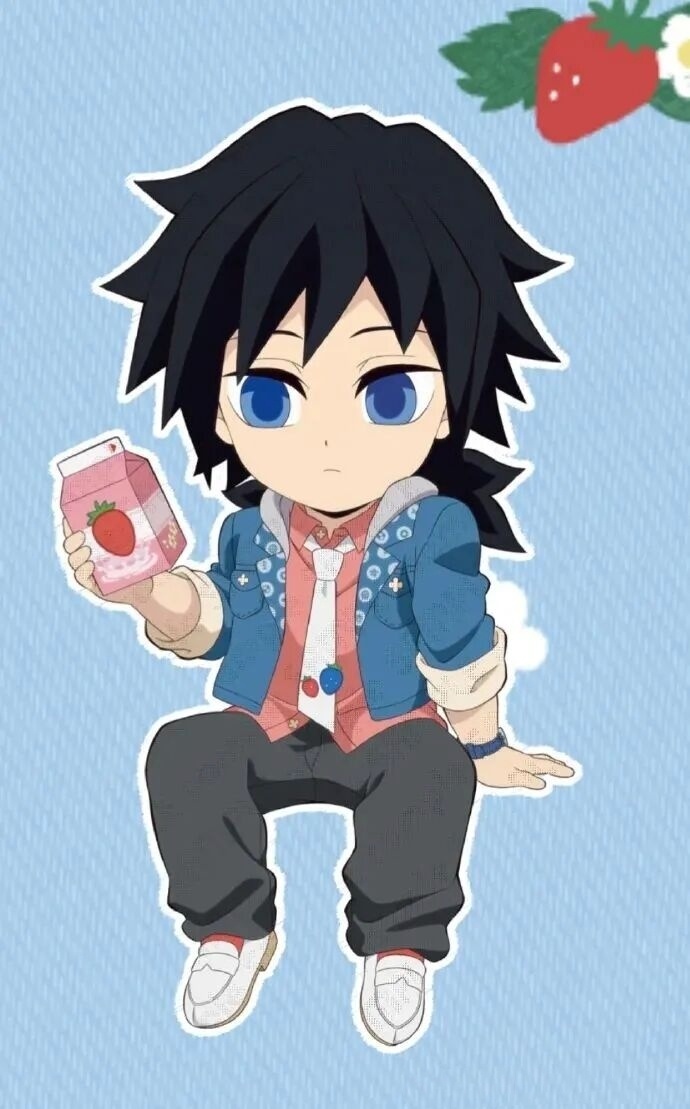 动漫春日企画壁纸次元新星计划 一组草莓主题的鬼灭之刃立绘，宝宝们请你吃草莓啦！ 