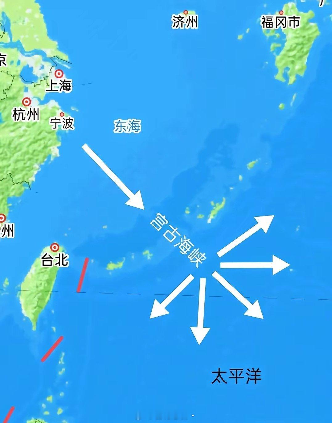 6图：中国海军前出西太，穿越日本岛链的7条海峡（水道），看在什么位置？图1宫古海
