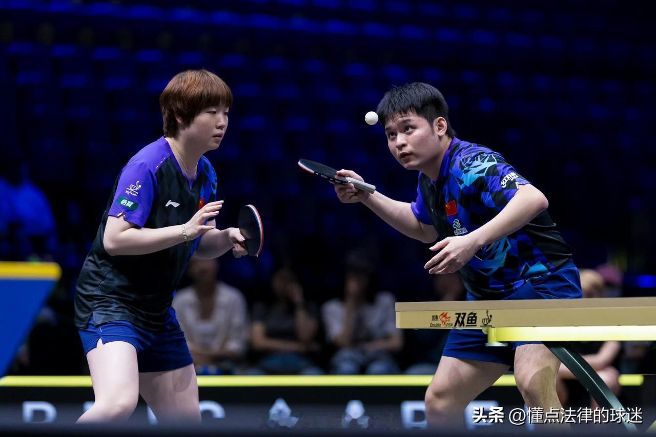 乒乓球瑞典大满贯赛：国乒力争两个单项冠军
1、混双比赛：林诗栋/蒯曼获得冠军🏅