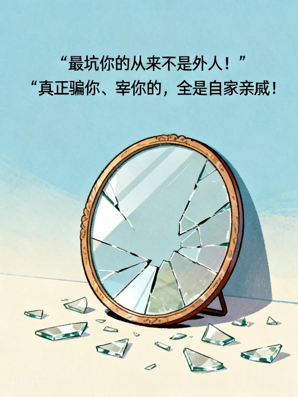 最坑你的从来不是外人！真正骗你、宰你的，全是自家亲戚！
 
我今天说一句很多人不